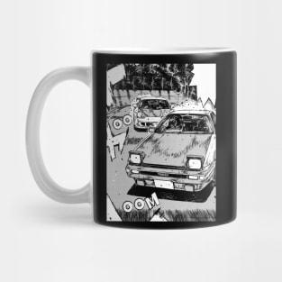 JDM Japanese Drift Racer Drifting Car Anime Manga Eurobeat Intensifies Aesthetic #12 Mug